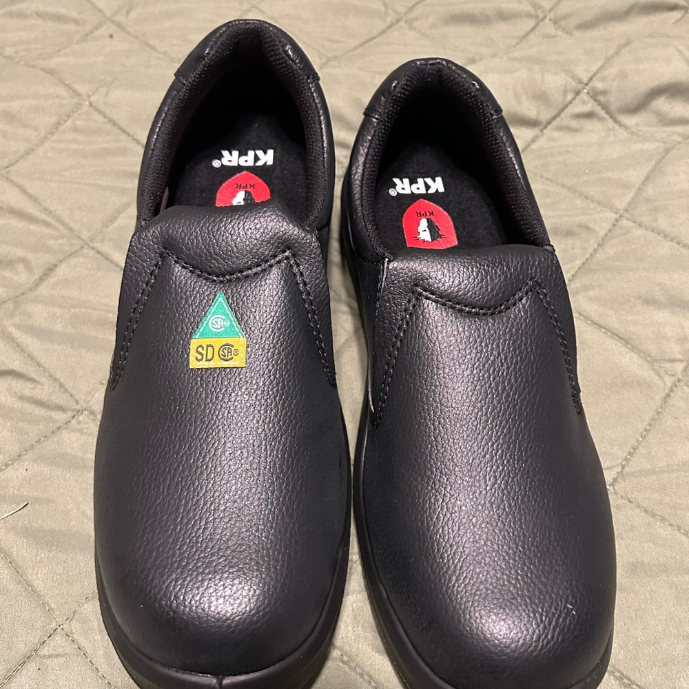 KPR Black Slip-On Shoes